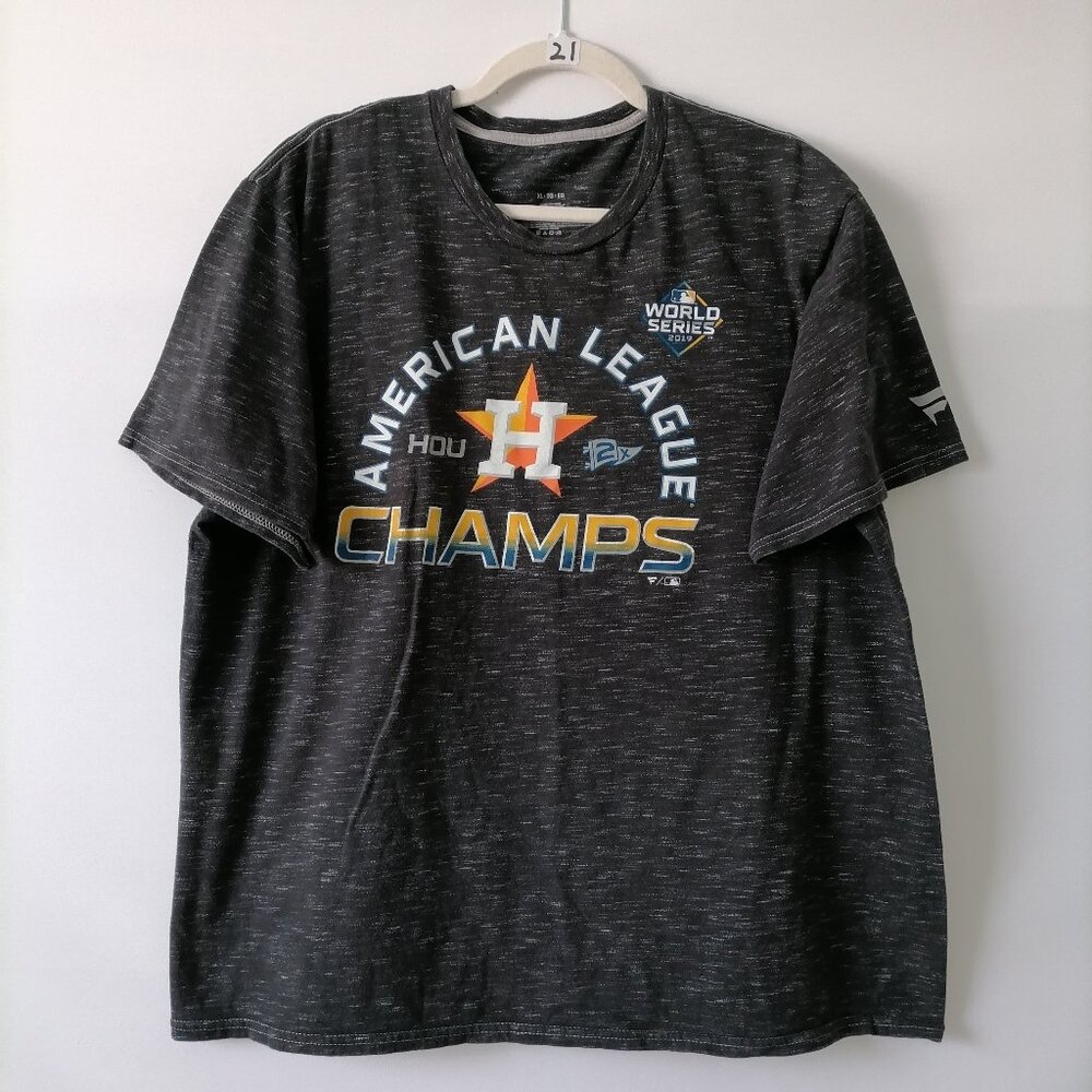 MLB Houston Astros AL Champs World Series 2019 Black T-Shirt Men's Size XL